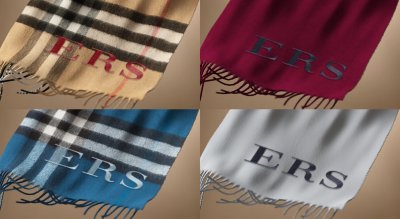 personalized burberry scarf